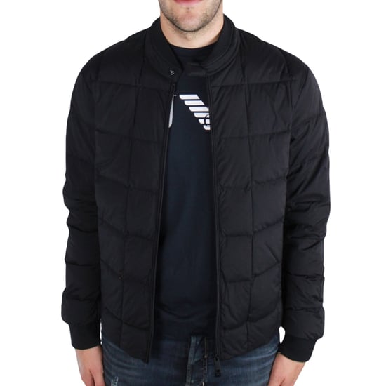 Armani Jeans Zwarte Gewatteerde Donsjas - Image 3
