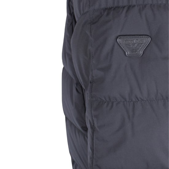 Armani Jeans Zwarte Gewatteerde Donsjas - Image 4