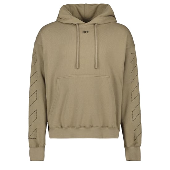Off-white Off Stitch Skate Hoodie Beige - Image 1