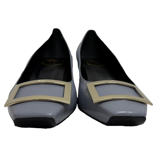 Roger Vivier trompettepumps in grijs leer - Image 2