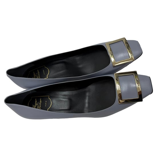 Roger Vivier trompettepumps in grijs leer - Image 5