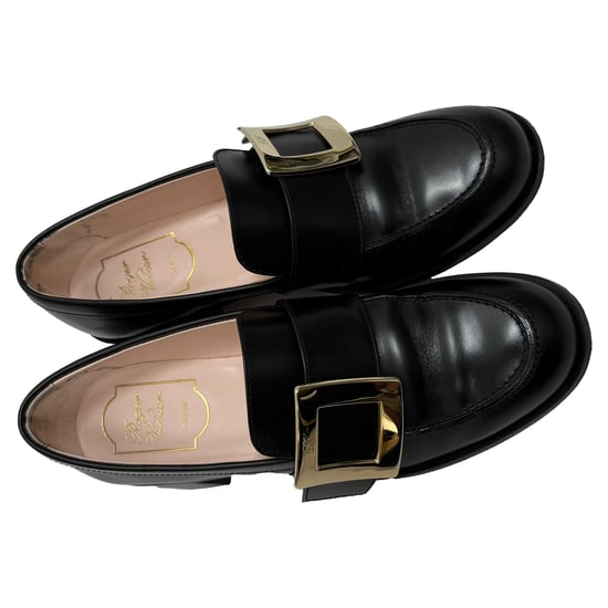 Roger Vivier Viv' Rangers loafers met gesp en hak in zwart leer - Image 4