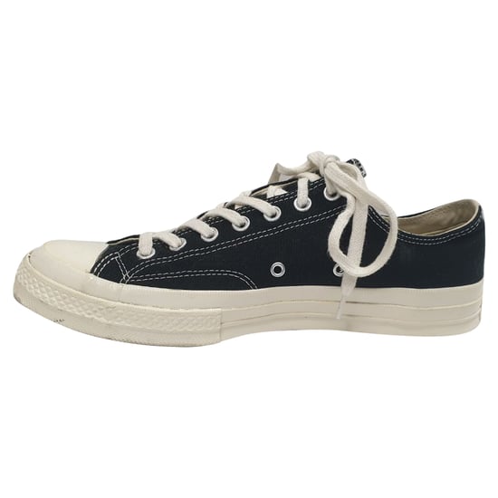 Comme Des Garçons Play x Converse Chuck 70 High-Top "Half Heart" sneakers in zwart katoen - Image 4