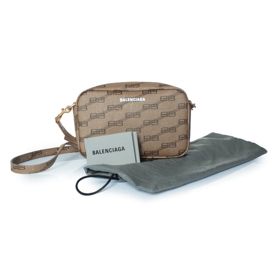 Balenciaga cameratas met BB-monogram in beige - Image 3