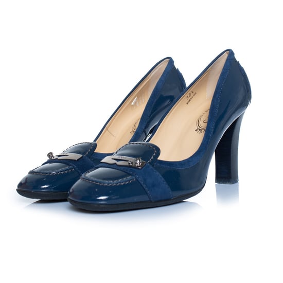 Tod's, leren loafers met lakafwerking - Image 1