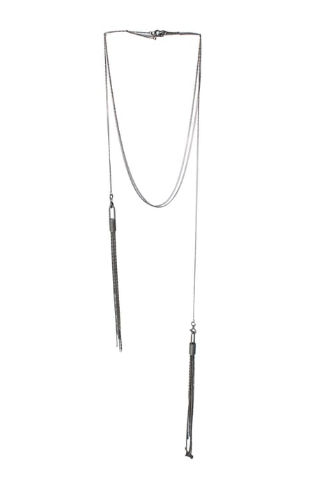 Ann Demeulemeester, 925 dubbele kwastjesketting - Image 1