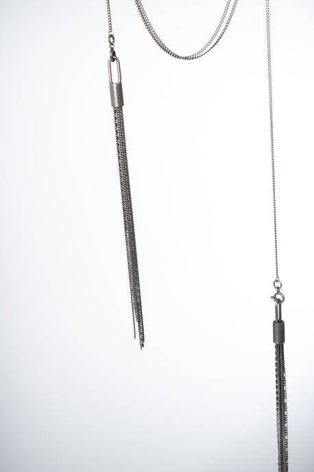 Ann Demeulemeester, 925 dubbele kwastjesketting - Image 5