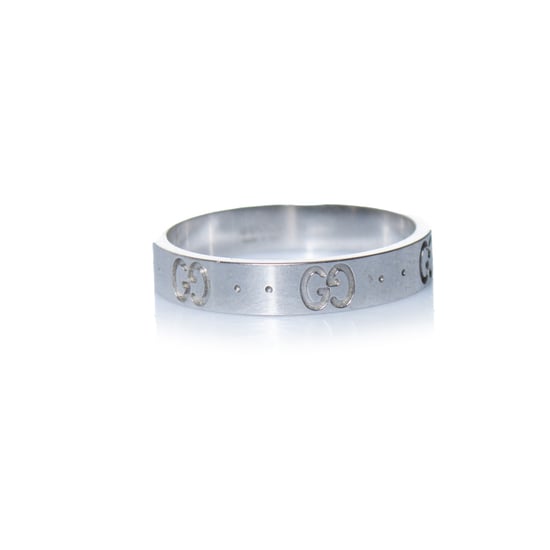 Gucci, icon 18kt witgouden ring in zilver - Image 1
