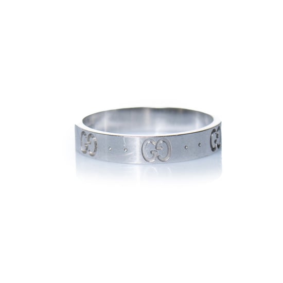 Gucci, icon 18kt witgouden ring in zilver - Image 2