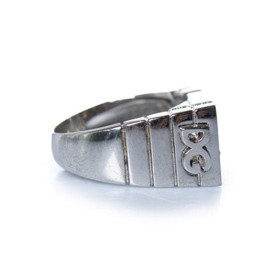 Dolce & Gabbana, zilveren KING ring met strass - Image 3