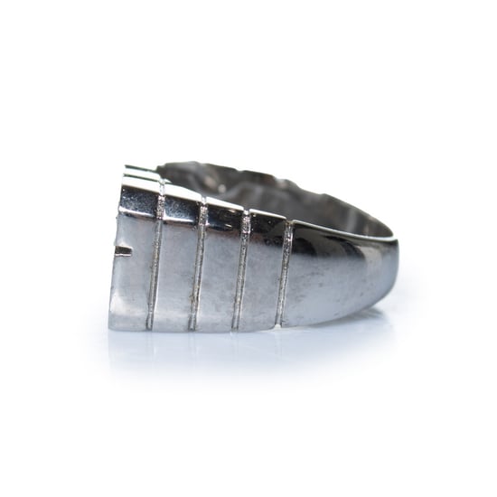 Dolce & Gabbana, zilveren KING ring met strass - Image 5