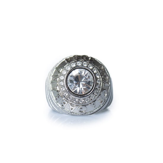 Dolce & Gabbana, zilveren ring 1984 met steen - Image 1