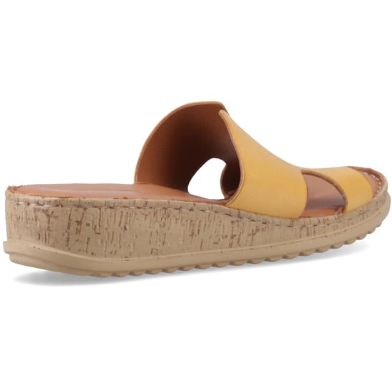 Hush Puppies Eloise Leren Dames Mosterd Sandalen - Image 2