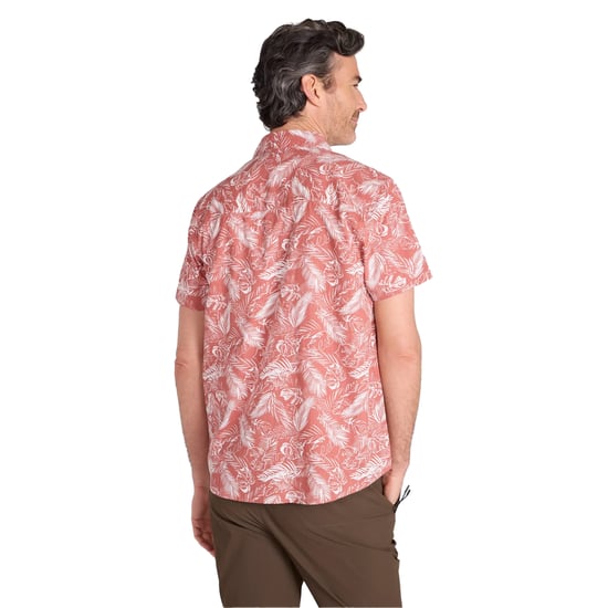 Mountain Warehouse Overhemd met korte mouwen voor heren Tropical Leaves (Roest) - Image 2