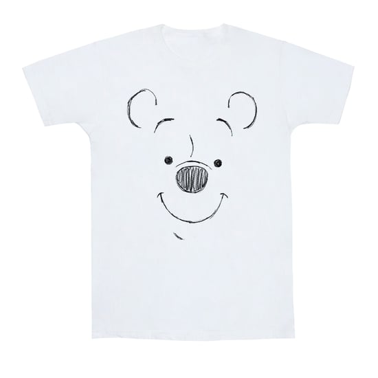 Disney Heren Winnie De Poeh Winnie De Poeh Gezicht T-Shirt (Wit) - Image 1