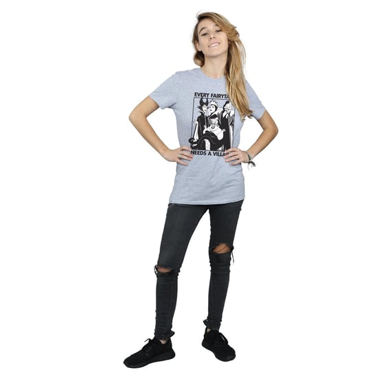 Disney Dames/Dames Elk sprookje heeft een schurk nodig vriendje T-shirt (Sportgrijs) - Image 6