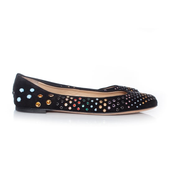 Giuseppe Zanotti, Suède ballerina met gekleurde studs - Image 4