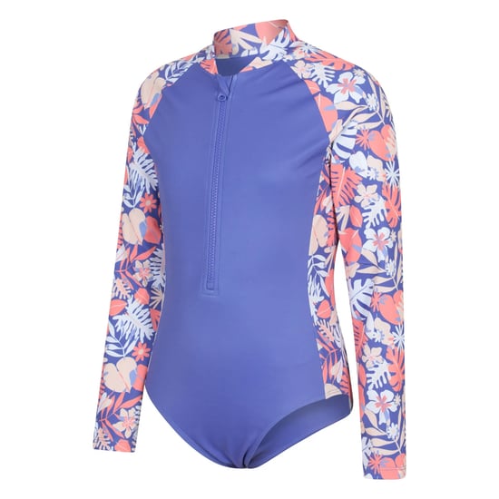 Mountain Warehouse Kinderen Mira Bloemen Rash Guard (Paars) - Image 3