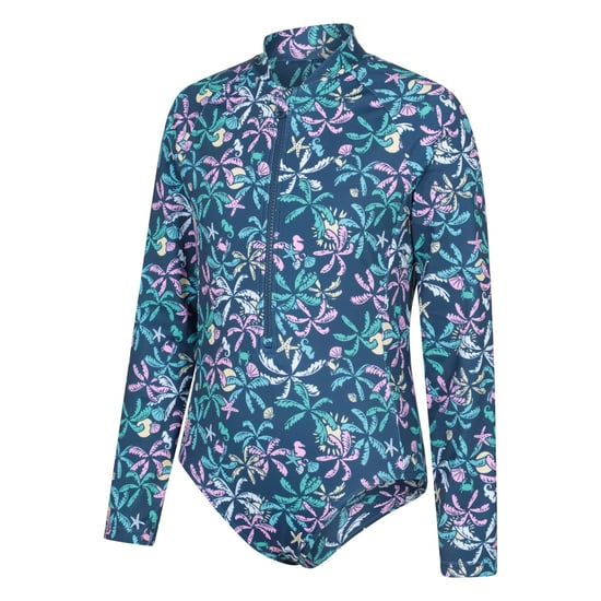 Mountain Warehouse Kinderen Mira Palm Leaf Rash Guard (Donker Teal) - Image 3
