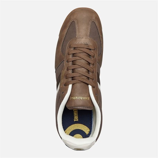 Lambretta Diego Men's Choc/Cream Trainers - Image 3
