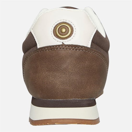 Lambretta Diego Men's Choc/Cream Trainers - Image 4