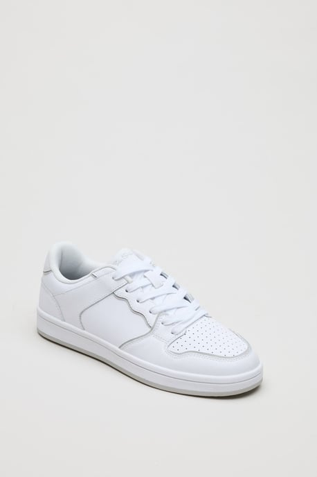 Ben Sherman Club Leren Herensneakers Wit - Image 1