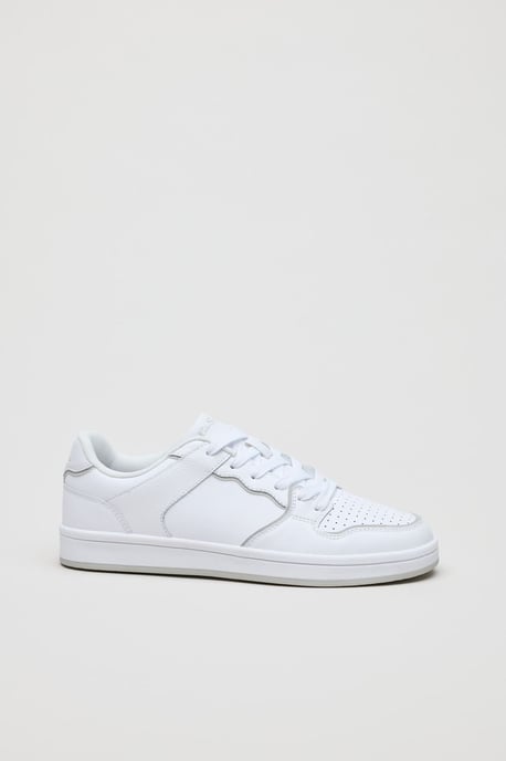 Ben Sherman Club Leren Herensneakers Wit - Image 2