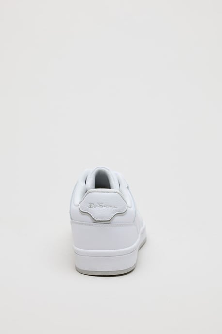 Ben Sherman Club Leren Herensneakers Wit - Image 5