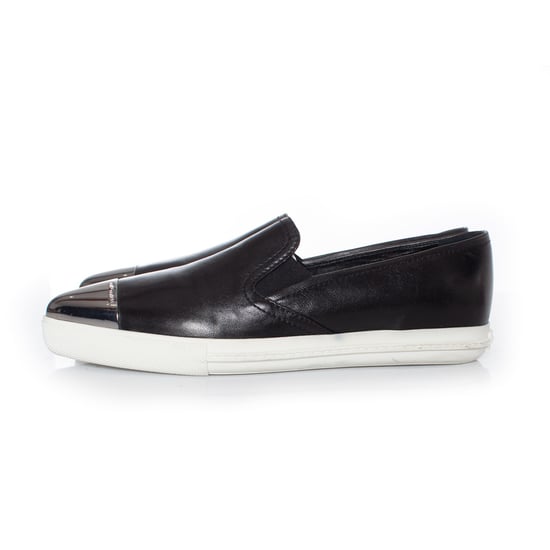 Miu Miu instapsneakers van zwart leer - Image 2