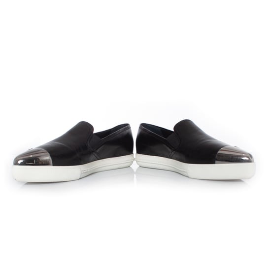 Miu Miu instapsneakers van zwart leer - Image 6
