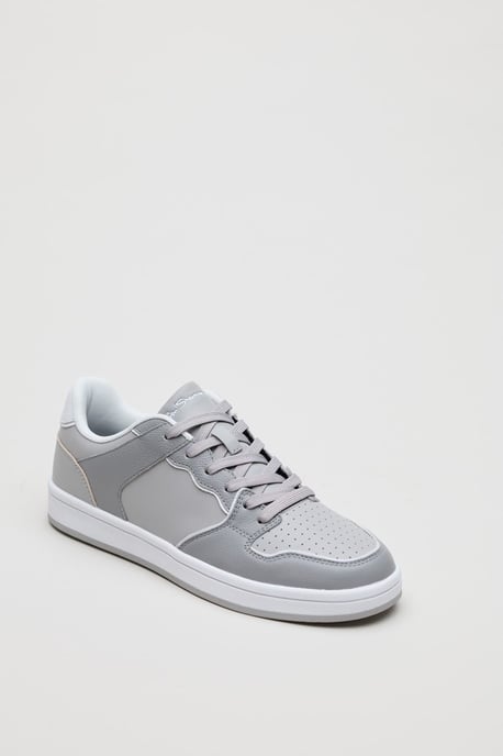 Ben Sherman Club Leren Herenschoenen Grijs - Image 1