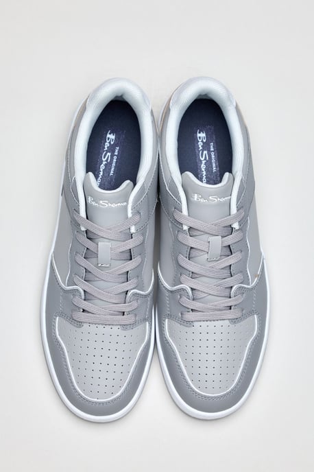 Ben Sherman Club Leren Herenschoenen Grijs - Image 4