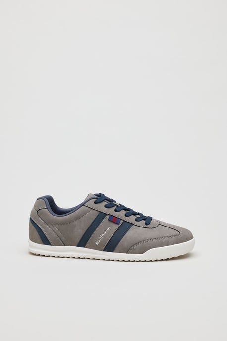 Ben Sherman Keeler Heren Grijze/Navy Sneakers - Image 2