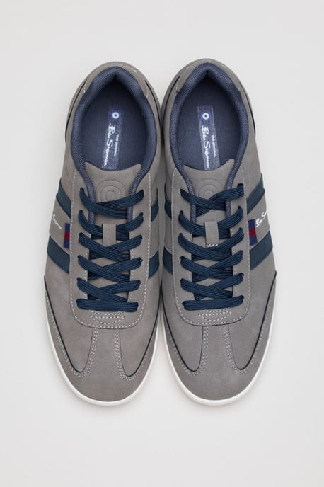 Ben Sherman Keeler Heren Grijze/Navy Sneakers - Image 3