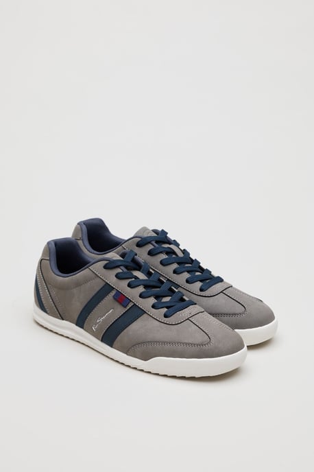 Ben Sherman Keeler Heren Grijze/Navy Sneakers - Image 4