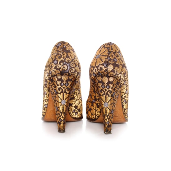 Yves Saint Laurent, Casablanca brokaat hakken. - Image 6