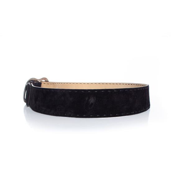 Prada, zwarte suède riem met zilveren gesp. - Image 3