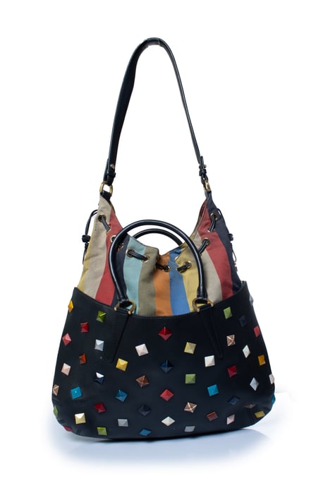 Fendi, B.Fab converteerbare medium totebag met studs - Image 3