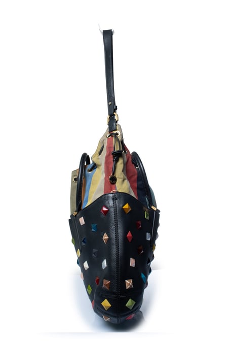 Fendi, B.Fab converteerbare medium totebag met studs - Image 6