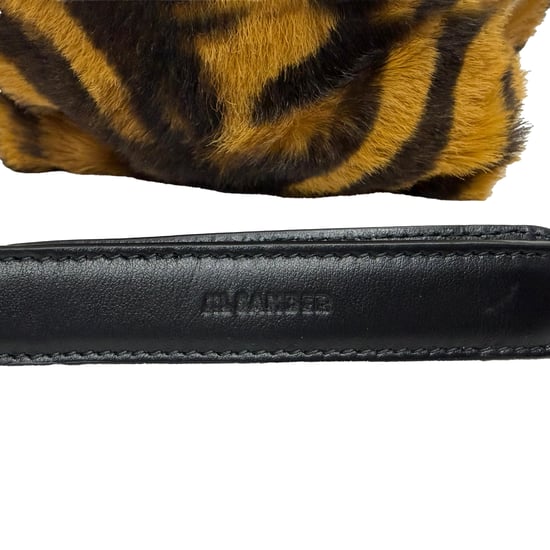 Jil Sander Tijgerprint Emmertas in Bruin Ponyhaar - Image 4
