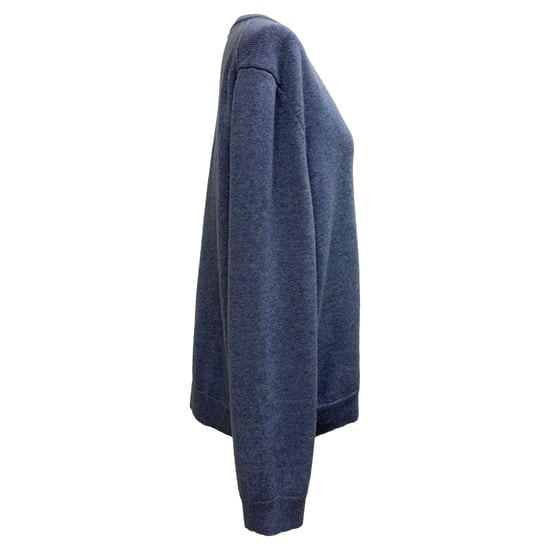 Celine V-hals trui in blauw kasjmier - Image 2