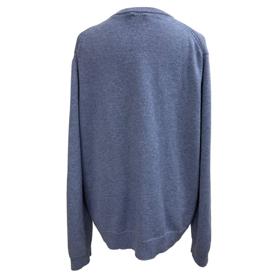 Celine V-hals trui in blauw kasjmier - Image 3