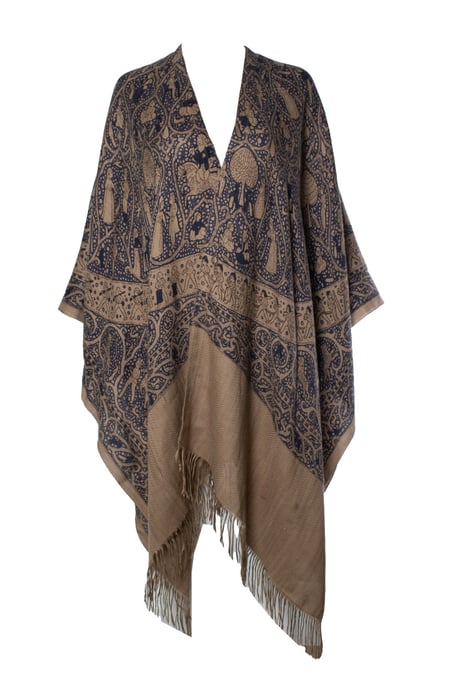 Hermès, Lalbhai Dalpatbhai kasjmier poncho - Image 1
