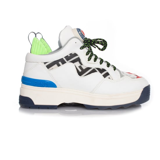 Fendi, Witte leren T REX sneakers - Image 5