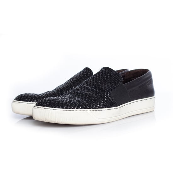 Lanvin, Instapsneaker van geweven leer - Image 1