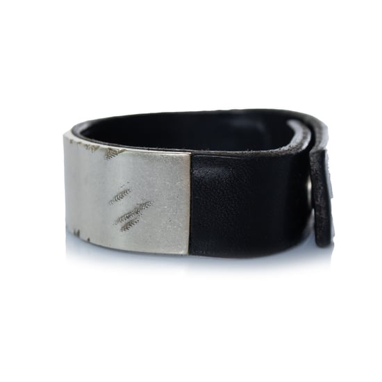Maison Margiela, leren en metalen armband - Image 3
