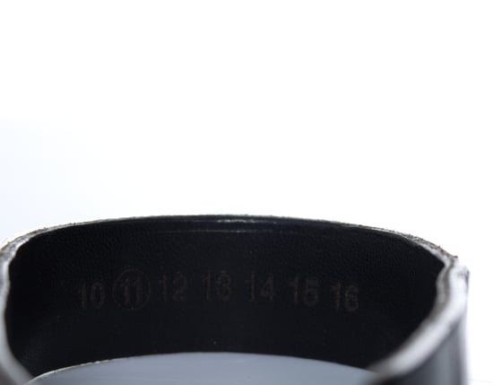 Maison Margiela, leren en metalen armband - Image 5