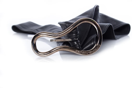 Emporio Armani, Tailleband van kalfsleer - Image 5
