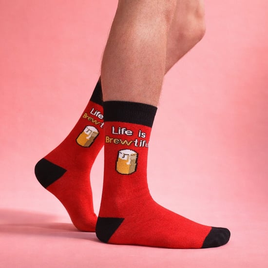 3 Paar Heren Noviteit Katoenen Rijke Pun Sokken | Grappige Voedsel Drank Slogan | Cadeau-idee - Image 5