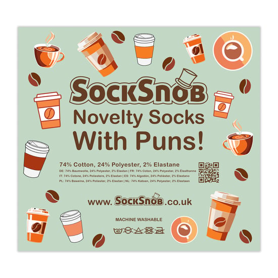3 Paar Heren Noviteit Katoenrijke Pun Sokken | Grappige Eten Drink Slogan | Cadeau Idee - Image 2